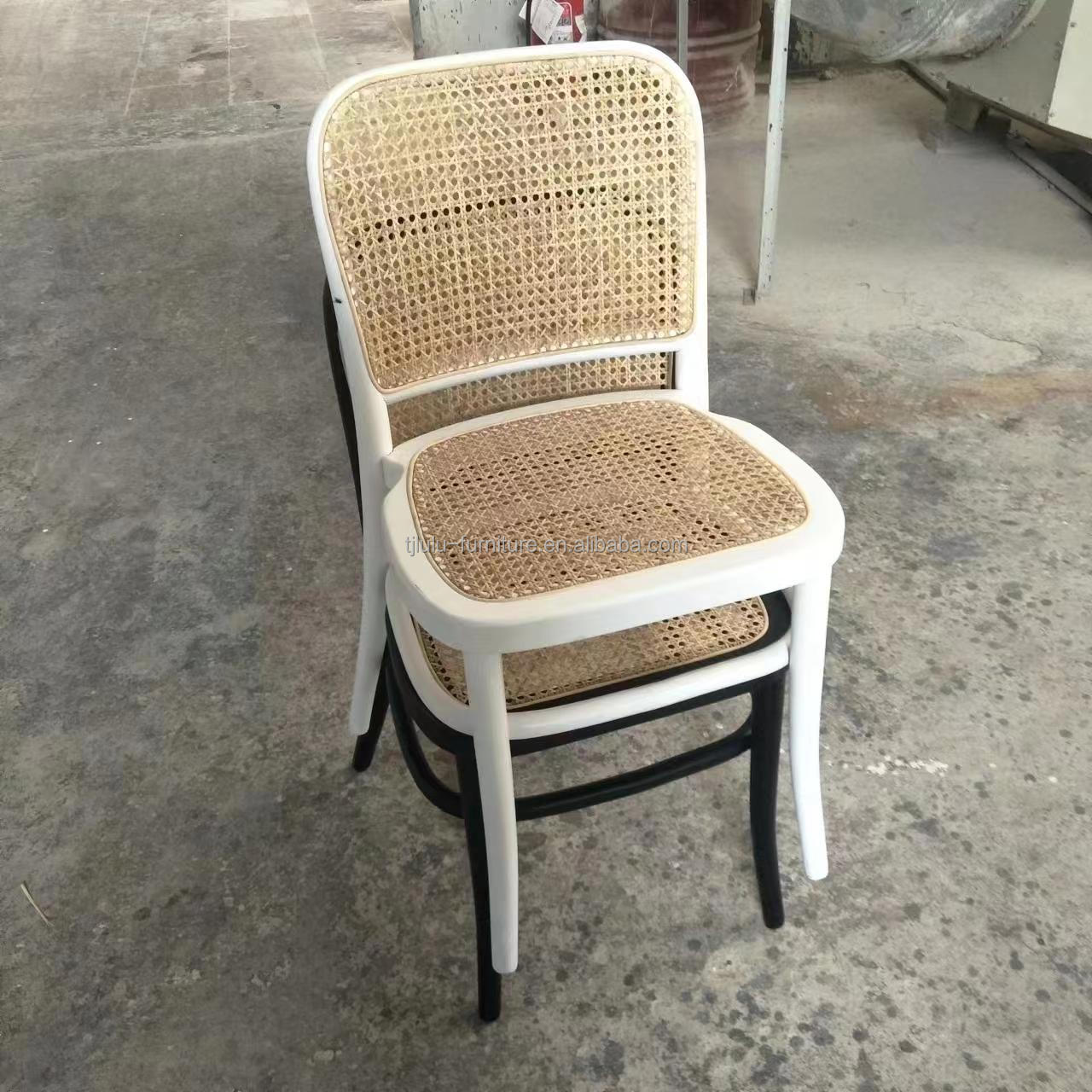 Dining Chair Modern Rattan Frame Banquet Chair for Events W45cm*D51cm*H83cm