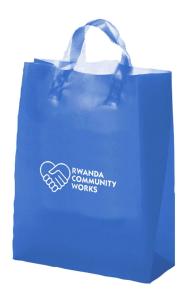 China Heat Seal PE CMYK Custom Plastic Shopping Bag Private Printed Logo on sale