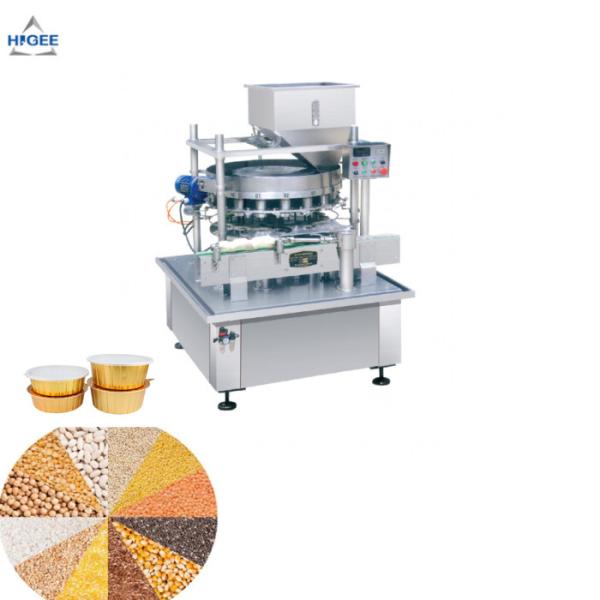 Quality Good taste bowl type oatmeal  wheat grain filling and sealing machine line for sale