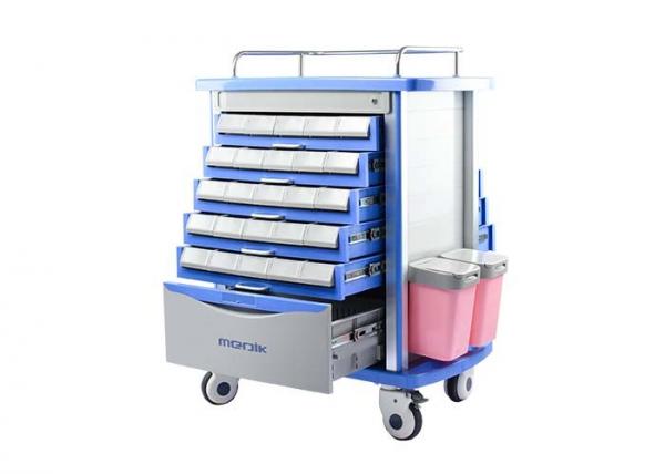 Quality Multifunction Removable Medical Cart For Dispensing Medicine With Inner Divided for sale