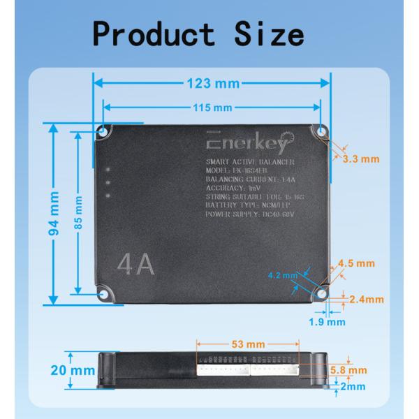 Enerkey 5TH 2-16S 2A 4A Active Balancer for Lifepo4 / Li-ion Battery Equalization in 8S 10S 14S 16S