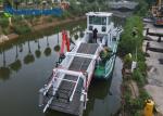 Floating Salvage Collection Trash Skimmer Vessel With Automatically Unloaded
