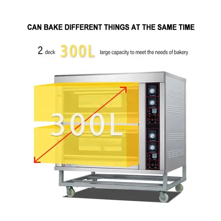 Multi-Functional Liquid Propane Gas LPG Baking Bakery Equipment Oven with High Burn Efficiency