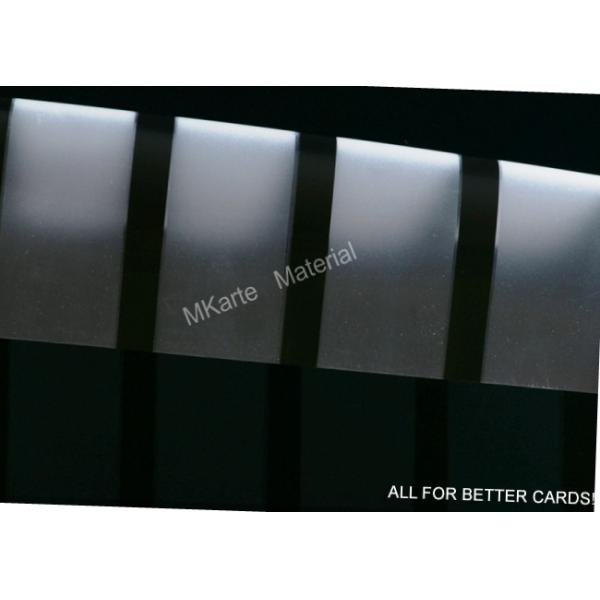 Strong Ahension 0.08mm PVC Magnetic Stripe Coated Overlay for Card Production Process