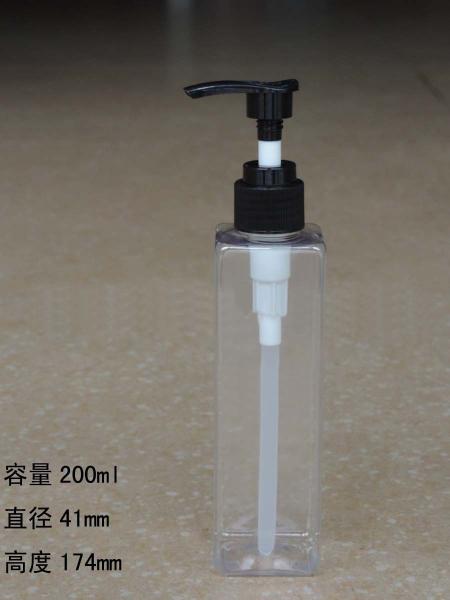 Quality 200ML Cube Cosmetic PET/HDPE Bottles With the scale Supplier Lotion bottle, Srew cap for sale