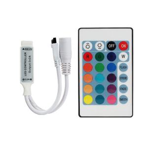 Buy cheap Mini IR 24 Key LED RGB Controller DC 12V Infrared Remote 72W Power product