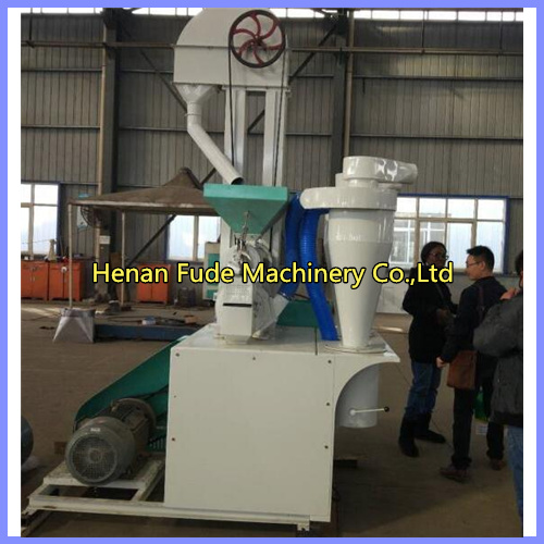 combined corn peeling and flour grinding machine, maize flour making machine