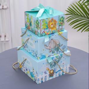 Buy cheap Baby Cloths Set Packaging Paper Gift Box thicken Cardboard Gift Packaging Boxes cartoon product