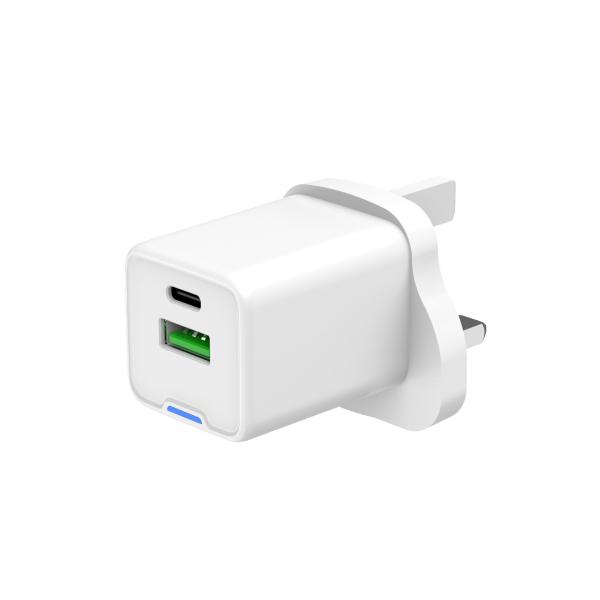 45W Gallium Nitride GaN USB Charger With Light Type C Fast Charging Power Block Plug