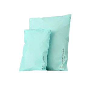 Custom Poly Printed Compostable Mailer Bag Black Pink Blue