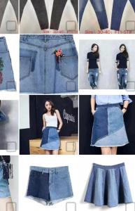 China Adult Fashion Lady Jeans Stretch Denim Fashion Jeans Short Skirts Trend 17 on sale