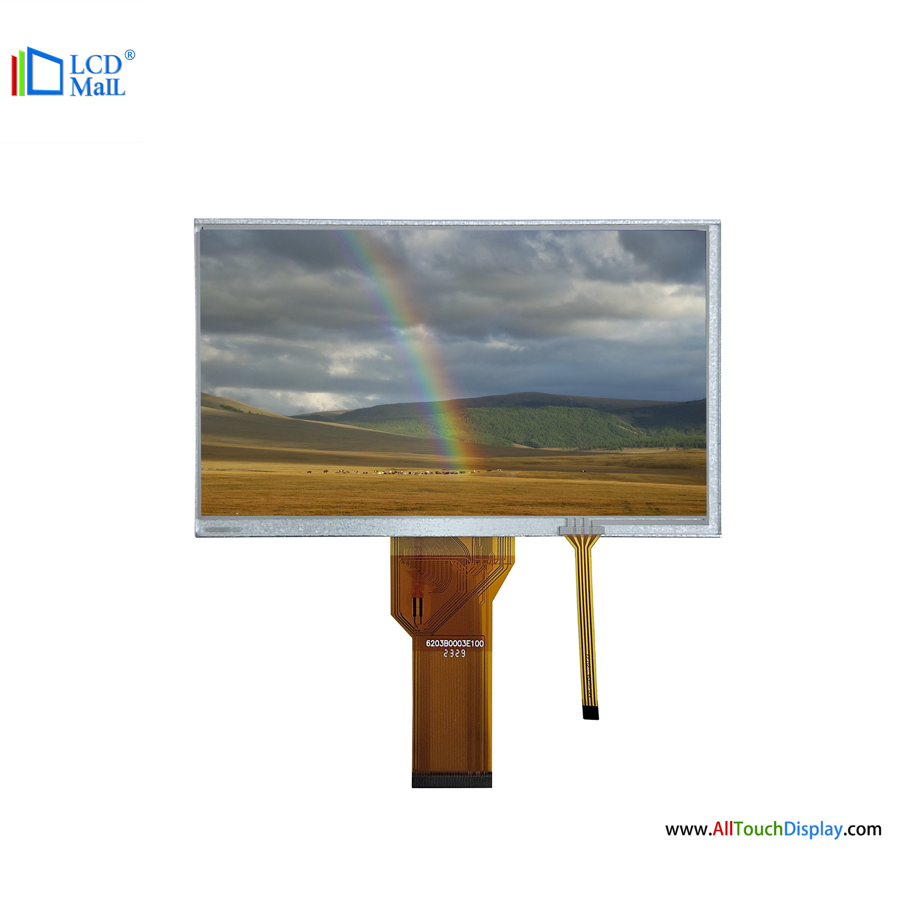 40 Pin lcd screen TFT LCD Display RTP 7 Inch LCD Module High Brightness 280cd/m2
