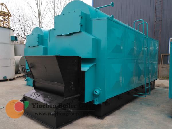 Quality Rice Husk Pellet Biomass Fired Steam Boiler , Chain Grate Stoker Travelling Grate for sale