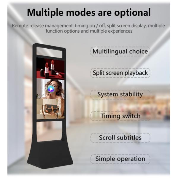 43-55 Inch Advertising Display Dual-Sided Video Player with 2.4G/5G Wifi Support
