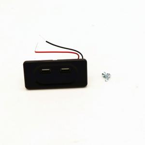 China USB charging socket 12V double polar Caravan Marine 12V USB Plug and Socket built-in Mount on sale