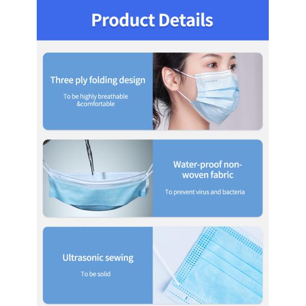 CE Medical Face Mask Class II Disposable Custom For Laboratory