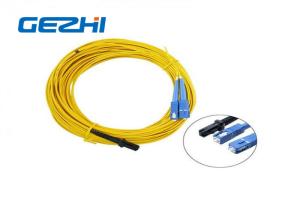 China LC / APC Patch Cord MT - RJ to SC Singlmode Duplex Zipcord Without Clip Yellow on sale