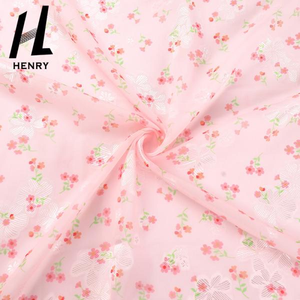 Light Weight Mesh Soft Tulle Fabric Digital Floral Chiffon