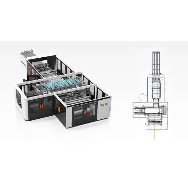 50packs/Min Toilet Paper Converting Machine , 50 Microns Toilet Paper Wrapper