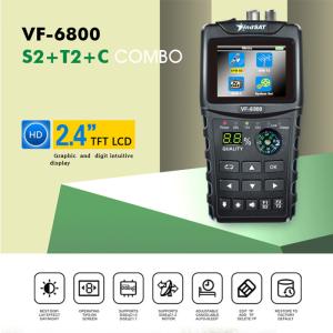 China DVB-T2 DVB-C DVB S2 Finder VF 6800 2000Ma MPEG4 Satellite Finder on sale