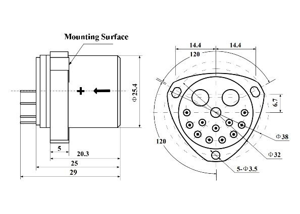Ultra Sensitive Quartz Accelerometer Sensor With 1μg Threshold And 15g Vibration Peak Sine