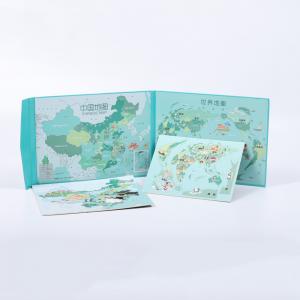 China 3D Wood Magnetic Jigsaw Puzzle Of China And World Map on sale