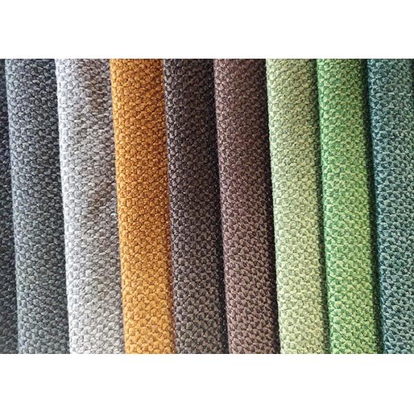 Chenille Sofa Linen Weave Upholstery Fabric Fusible 370gsm