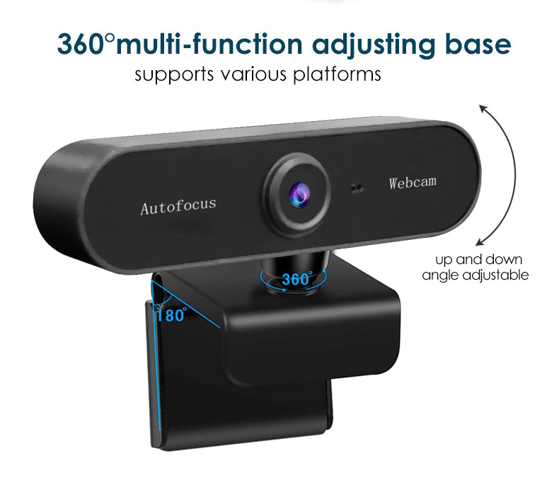 1080P Autofocus Webcam With Microphone USB Web Camera Streaming WebCam For Video Calling Webcam