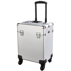 China Large Aluminium Trolley Case , Aluminum Tool Box 4 Wheels 450X330X150mm on sale
