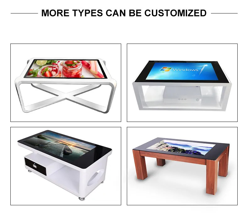 43" Lamp touch game table touch screen lamp Self Service Kiosk