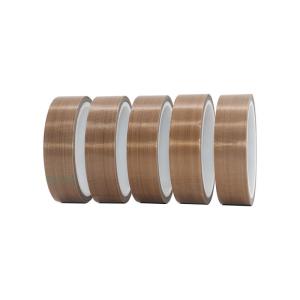 China Dimensional Stability PTFE Coated Tape Silicone Adhesive PTFE Fiberglass Tape on sale