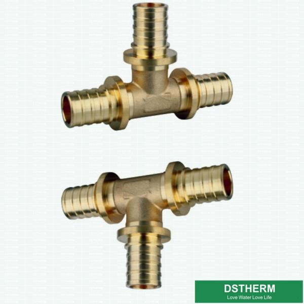 Quality Chrome Plated PEX Brass Fittings For Equal Threaded Tee for sale