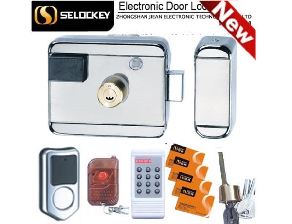 Quality Fingerprint SELOCKEY Electronic Remote Control RFID Card Rim Door Locks for sale