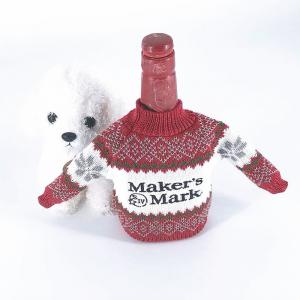 China Cute Christmas Sweater Handmade Wine Bottle Cover for Christmas Decorations on sale