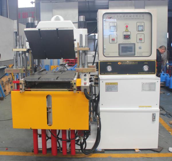 Quality Custom Rubber Injection Moulding Machine White Vulcanising Machine Stroke 250mm for sale