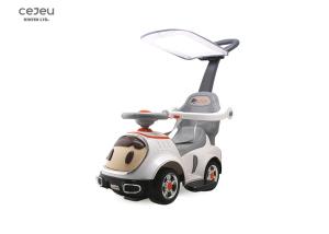 3C Childs Push Along Car Bebe Sound Doll Push Along Car With Canopy