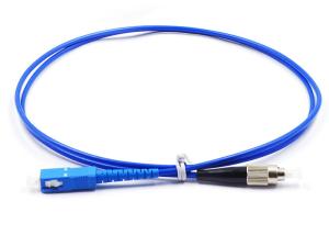 Buy cheap FC To SC Optical Patch Cord One Meter Long 50dB Return Loss Blue Color product