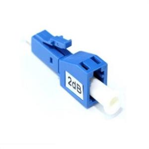 Small Size Fiber Optic Singlemode LC Attenuator 5dB Plug Type Doped