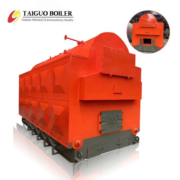 Quality DZH Single Drum Biomass Industrial Steam Boiler PLC Control System for sale