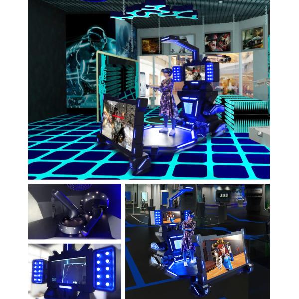 Children Play 9D Virtual Shooting Simulator VR Music Dance Game Machines