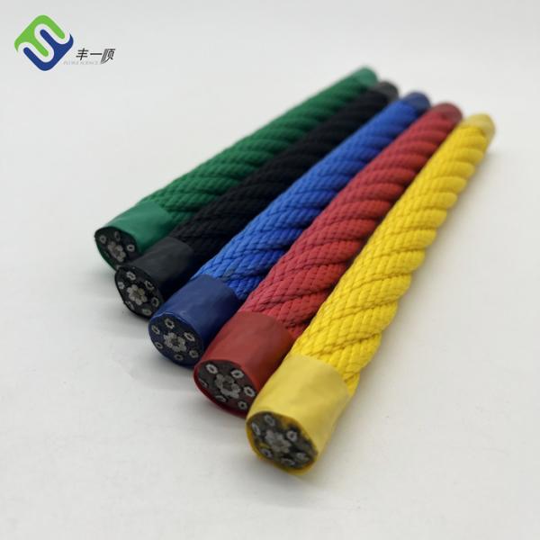 6*8 IWRC Combination Wire Rope 16mm Playground PP Polypropylene