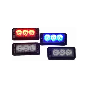 China 1 Watt Blue & RED Warning Police LED Light Head Surface Mount For Motorcycle on sale