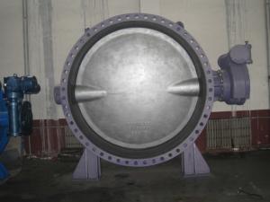 Buy cheap DN2200 Double Offset Butterfly Valve / Threaded Butterfly Valve product