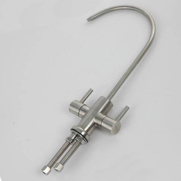 Double Handle Swivel Stainless Steel 304/316 Filter Mixer Ro Filtration Tap