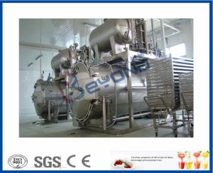 Industrial Dairy Milk Pasteurization Equipment , 0.6MPa Bottle Steam Sterilizer