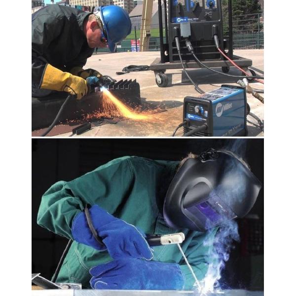Customized Welding Gloves Genuine Cow Split Leather Heat Resistant Glove For Welding Oven Fireplace
