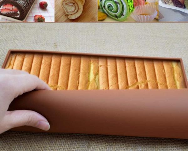 Quality Non Stick Silicone Baking Tray Sheet Pan BPA Free For Brownie Cake for sale