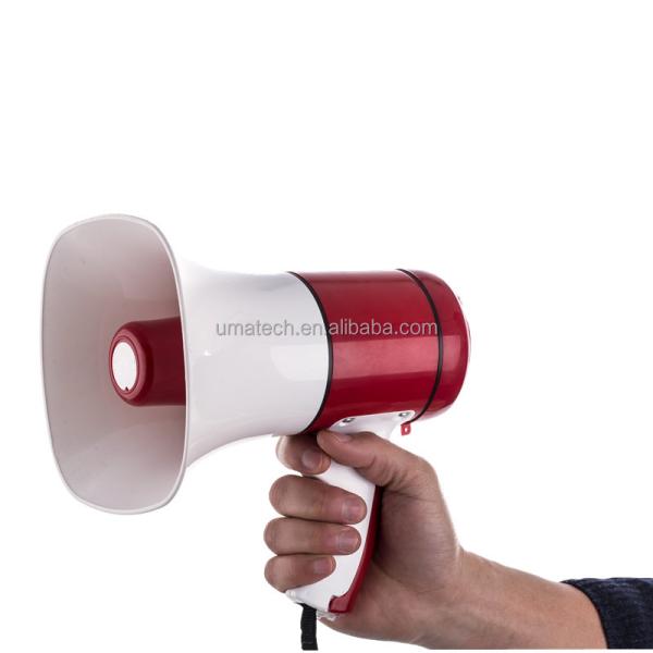 Power Source Battery 20W 30W Waterproof Handheld Megaphone Loudspeaker with USB