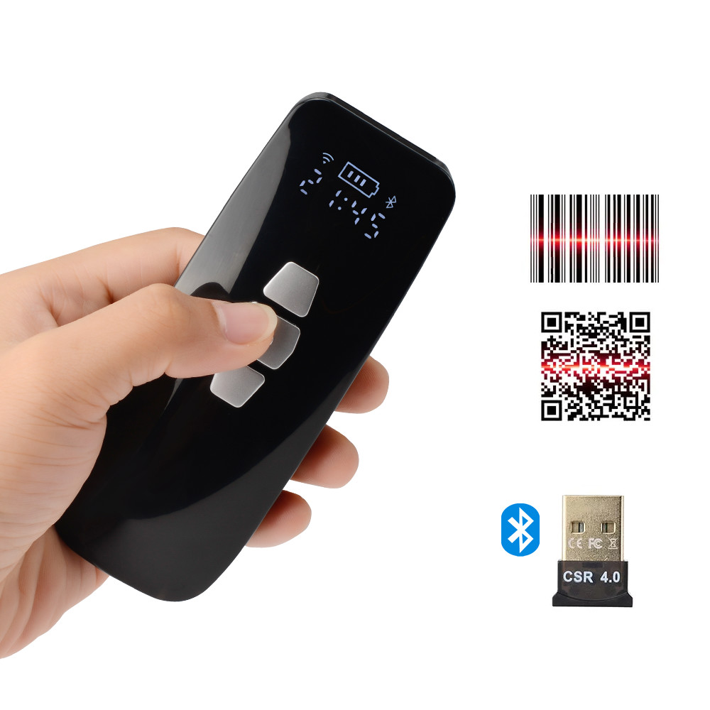 Portable 1D 2D Image QR Code Scanner Gun For Windows Android IOS Tablets