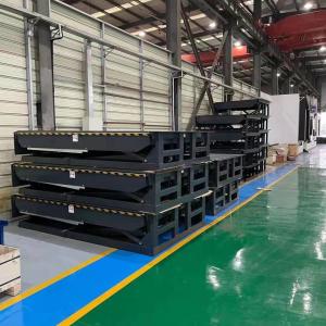 Stationary Industrial Loading Dock Leveler Hydraulic Anti Skid Security Checkered Plate